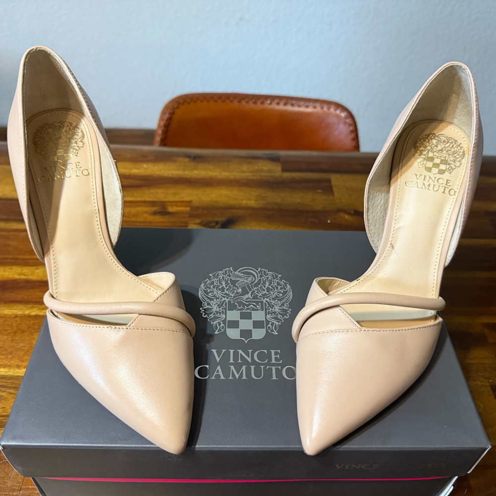 Vince Camuto Adeilia Heels in Cream